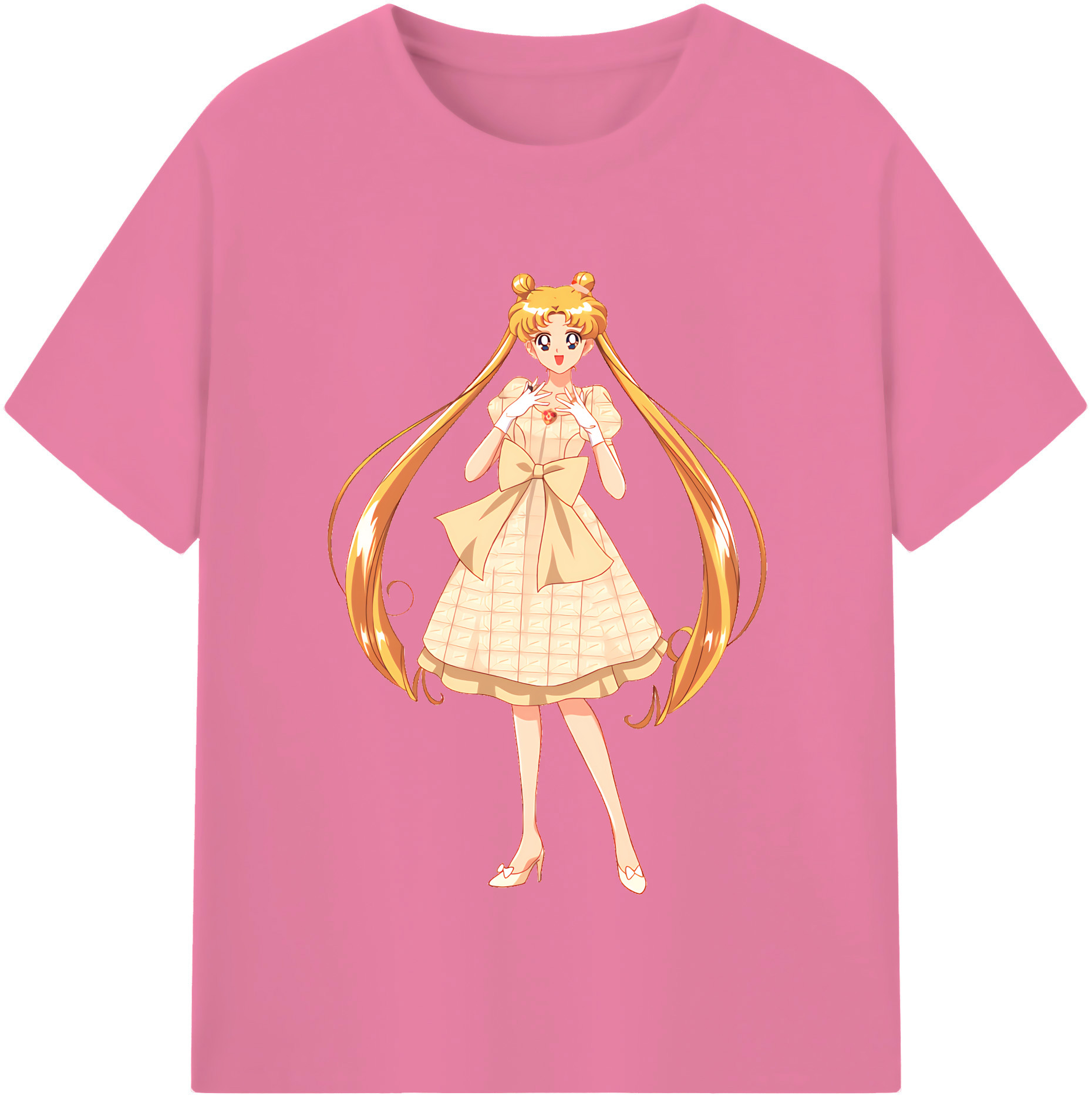 （画像用） 美少女戦士セーラームーン 愛野 美奈子 あいの みなこ Sailor Moon Aino Minako 綿100％半袖Tシャツ（フロントプリント）